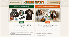 Desktop Screenshot of greensport.cz
